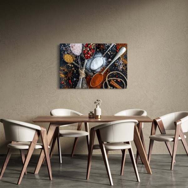 Tablou cu linguri cu condimente (90x60 cm)