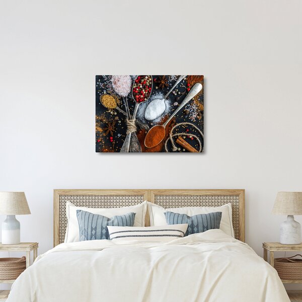Tablou cu linguri cu condimente (70x50 cm)