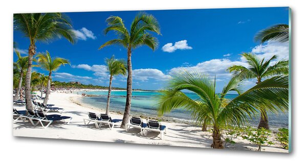 Sticlă pentru bucătărie plaja Maldive