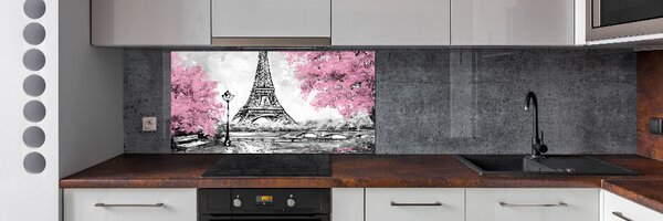 Panou sticla securizata bucatarie Turnul Eiffel din Paris