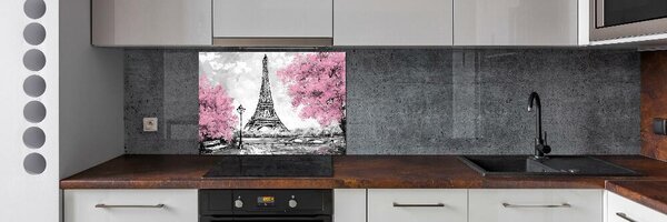 Panou sticla securizata bucatarie Turnul Eiffel din Paris