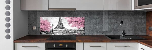 Panou sticla securizata bucatarie Turnul Eiffel din Paris