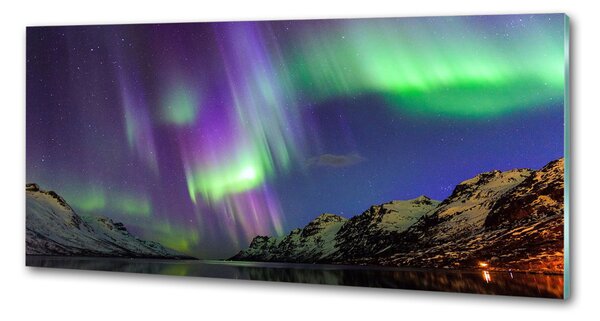 Panou perete bucătărie Aurora boreala
