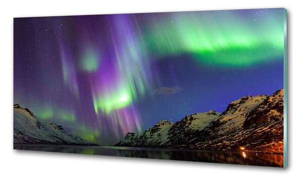Panou perete bucătărie Aurora boreala