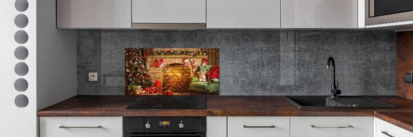 Panou sticla securizata bucatarie decorațiuni de Crăciun