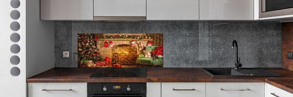 Panou sticla securizata bucatarie decorațiuni de Crăciun