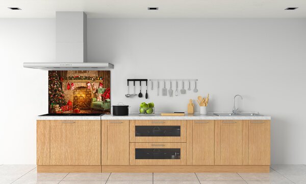 Panou sticla securizata bucatarie decorațiuni de Crăciun