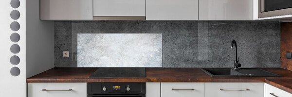 Sticlă printata bucătărie fundal de beton