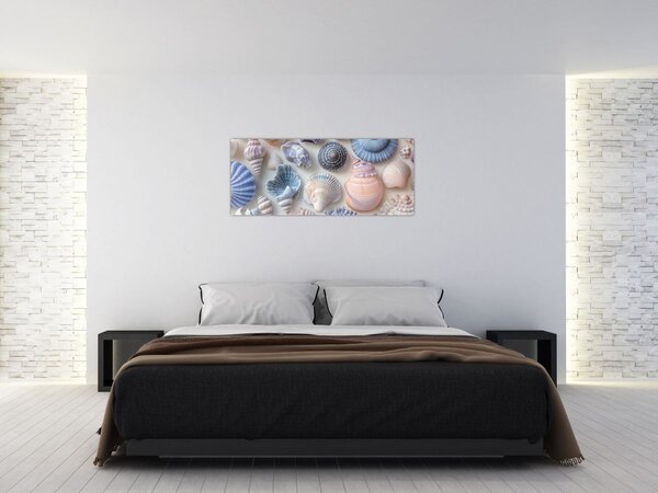 Tablou - Colecție de scoici (120x50 cm)