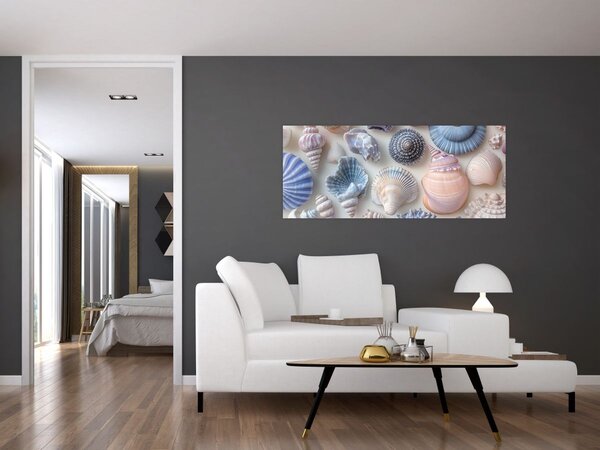 Tablou - Colecție de scoici (120x50 cm)