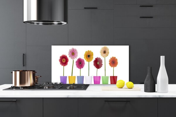 Panou sticla bucatarie Flori Floral Multi