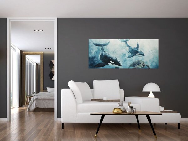 Tablou - Pictură subacvatică (120x50 cm)