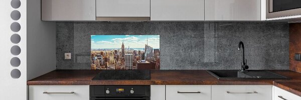 Panou sticla securizata bucatarie New York pasăre de zbor
