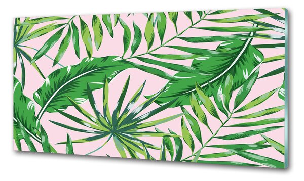 Sticlă bucătărie frunze tropicale