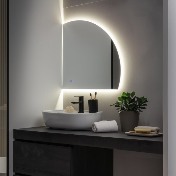 Brilagi - Oglindă de baie QUARTIERE LED/18W/230V 50x55 IP44 CRI 90 cu funcție de dimare +CCT