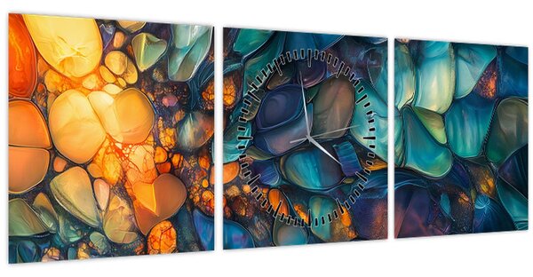 Tablou - Mozaic de sticlă (cu ceas) (90x30 cm)