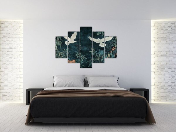 Tablou - Două porumbei (150x105 cm)