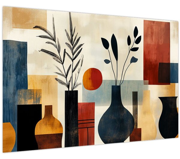 Tablou - Vaze cubiste (90x60 cm)