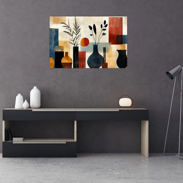 Tablou - Vaze cubiste (90x60 cm)