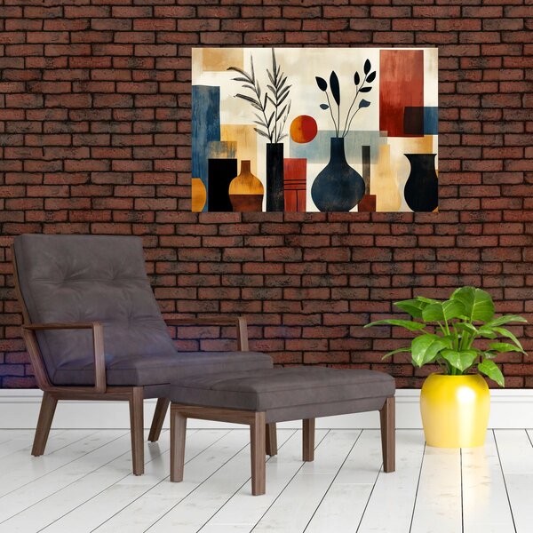 Tablou - Vaze cubiste (90x60 cm)