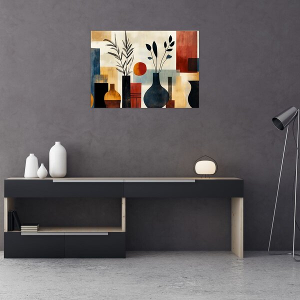Tablou - Vaze cubiste (70x50 cm)
