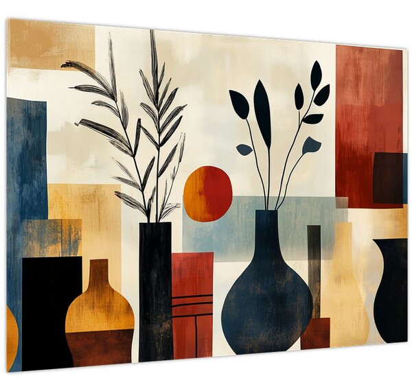 Tablou - Vaze cubiste (70x50 cm)