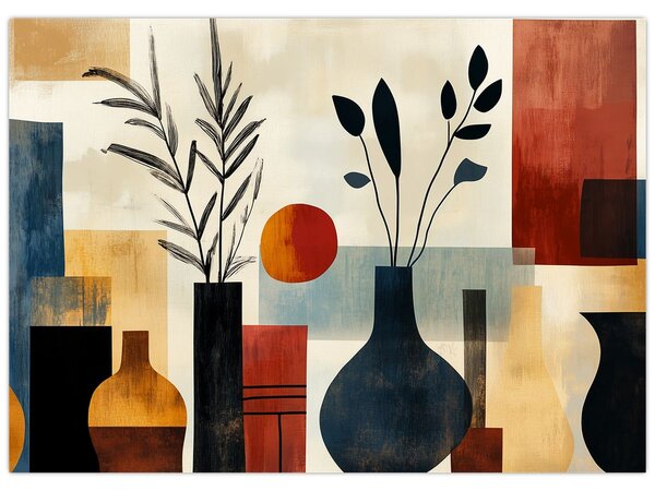 Tablou - Vaze cubiste (70x50 cm)