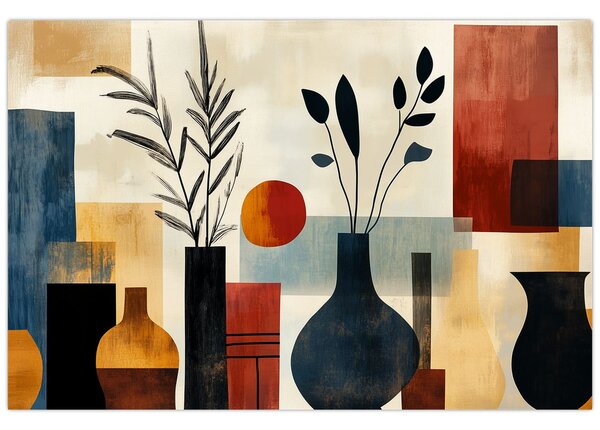 Tablou - Vaze cubiste (90x60 cm)