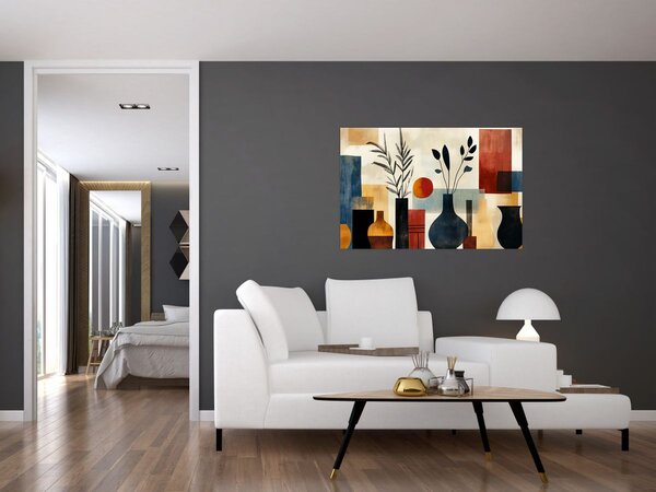 Tablou - Vaze cubiste (90x60 cm)