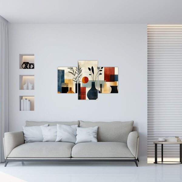 Tablou - Vaze cubiste (90x60 cm)