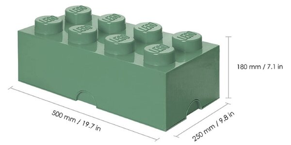 Cutie depozitare LEGO®, verde