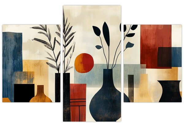 Tablou - Vaze cubiste (90x60 cm)