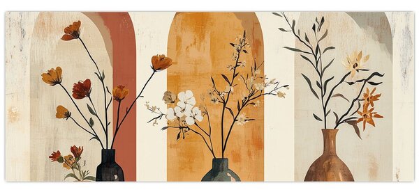 Tablou - Vaze în arcade (120x50 cm)