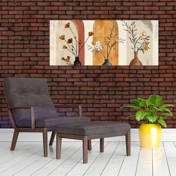 Tablou - Vaze în arcade (120x50 cm)