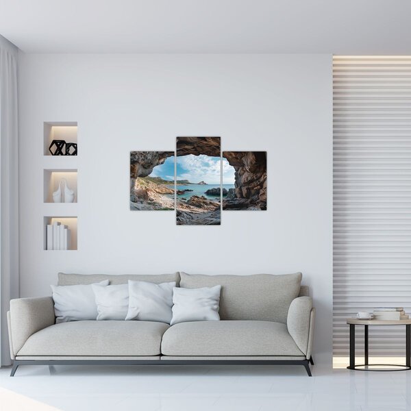 Tablou - Peșteră lângă mare (90x60 cm)