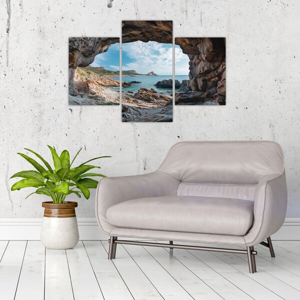 Tablou - Peșteră lângă mare (90x60 cm)