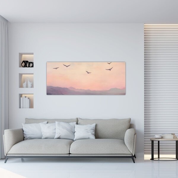 Tablou - Stol de păsări II. (120x50 cm)