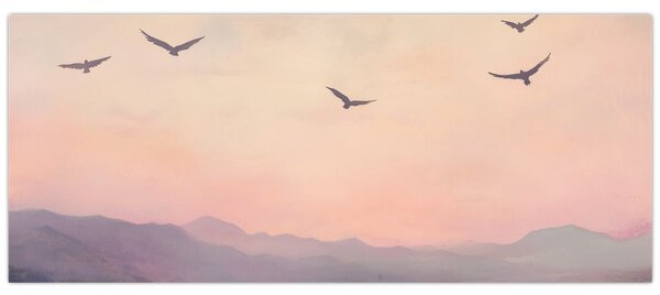 Tablou - Stol de păsări II. (120x50 cm)