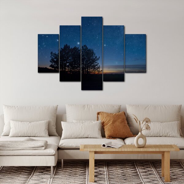 Tablou cu copaci noapte (150x105 cm)