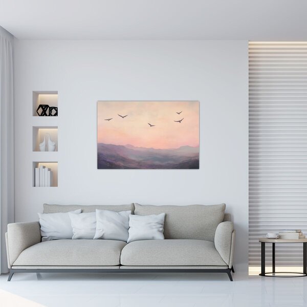 Tablou - Stol de păsări II. (90x60 cm)