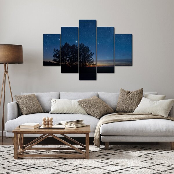 Tablou cu copaci noapte (150x105 cm)