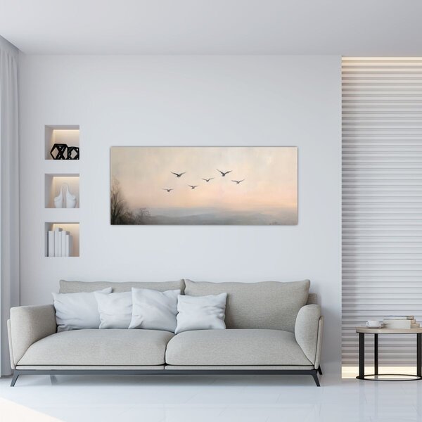 Tablou - Stol de păsări (120x50 cm)