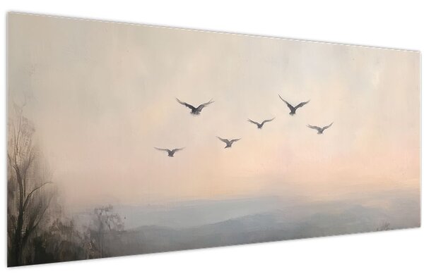 Tablou - Stol de păsări (120x50 cm)