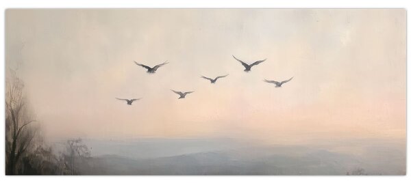 Tablou - Stol de păsări (120x50 cm)