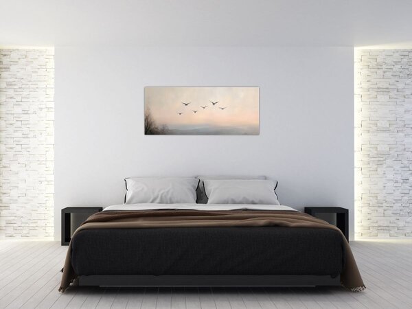 Tablou - Stol de păsări (120x50 cm)