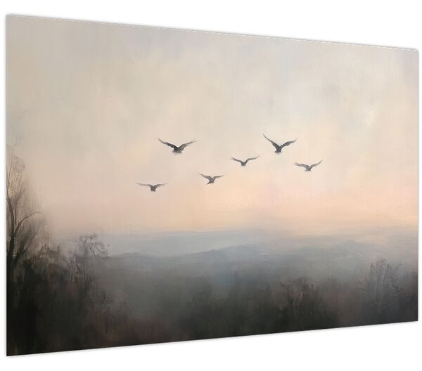Tablou - Stol de păsări (90x60 cm)