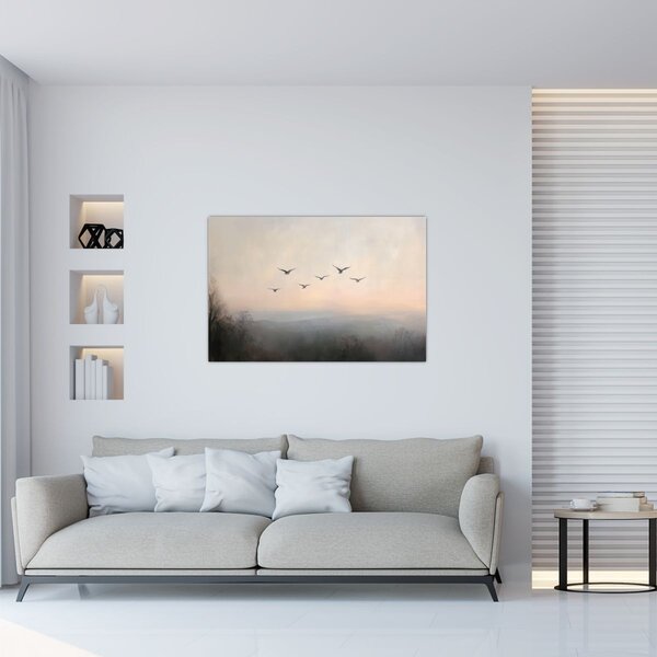 Tablou - Stol de păsări (90x60 cm)