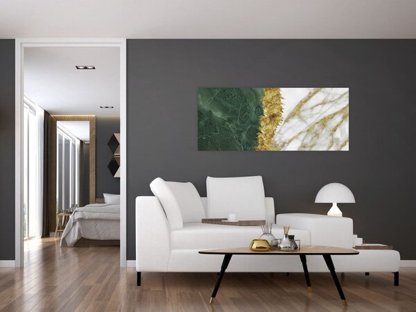 Tablou - Marmură verde N⁰1 (120x50 cm)