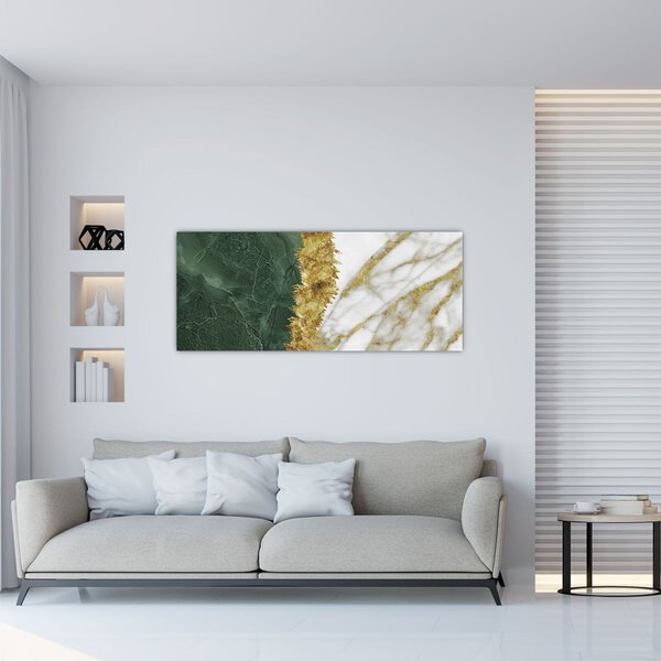 Tablou - Marmură verde N⁰1 (120x50 cm)