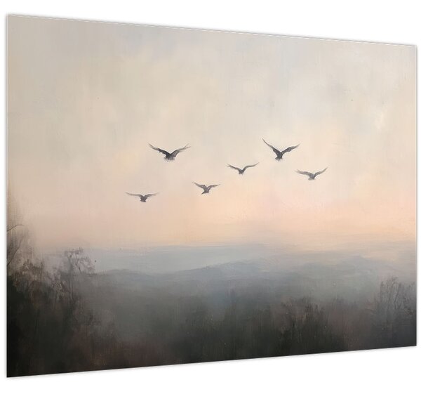 Tablou - Stol de păsări (70x50 cm)
